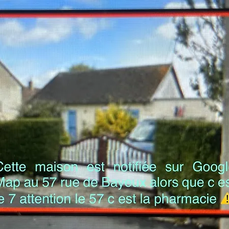Dom wakacyjny Maison Fleurie Aux Volets Bleus Port-en-Bessin-Huppain